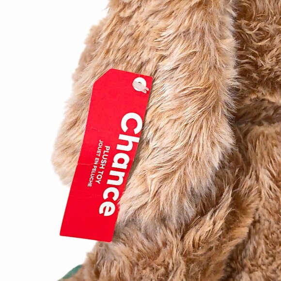 2024 Petsmart Chance The Dog Squeaker Brown & Green Pet Plush Toy 10" - Picture 7 of 7